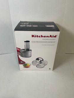 KitchenAid KSM2FPA Food Processor Mixer Attachment, Dicing Kit, Silver