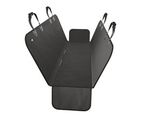 Waterproof Hammock Standard Car Seat Cover, Fits Sedans Hatchbacks Crossovers Coupes Compact Vehicles, Secure Convertible Travel Bed Protects Backseat