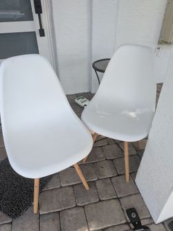 Two mid century style chairs, Free