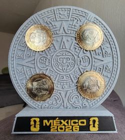 Porta monedas calendario azteca ‼️ no incluye monedas ‼️