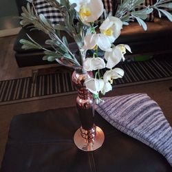 Flower Glass Vase Rose Gold By BNB
