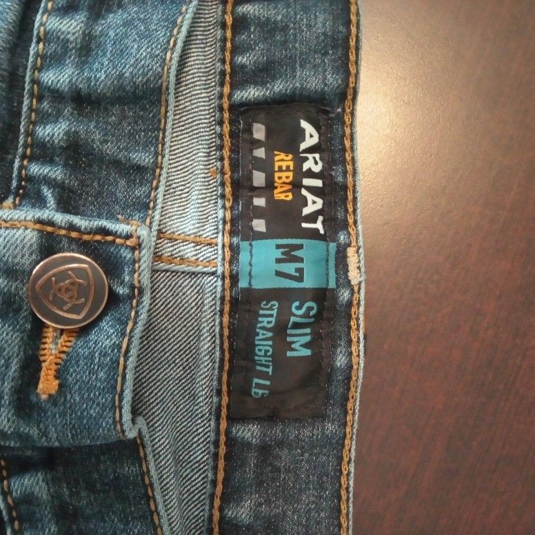ARIAT REBAR JEANS M7 SLIM STRAIGHT LEG SIZE 30/30