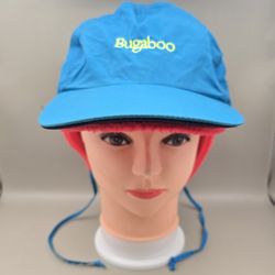 Vintage Columbia Bugaboo Nylon With Fleece Lined Cap Ski 5 Panel Hat Size M