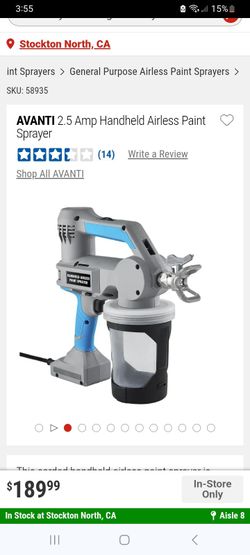 Avanti Handheld Airless paintsprayer (Corded)
