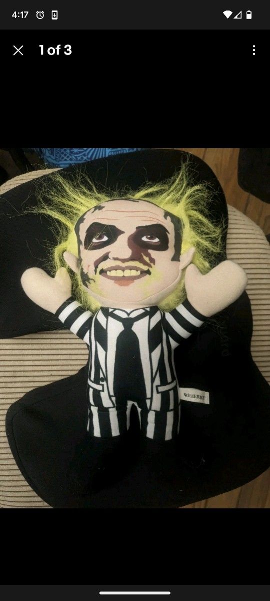 Beetlejuice 13-inch Plush Toy Stuffed Doll