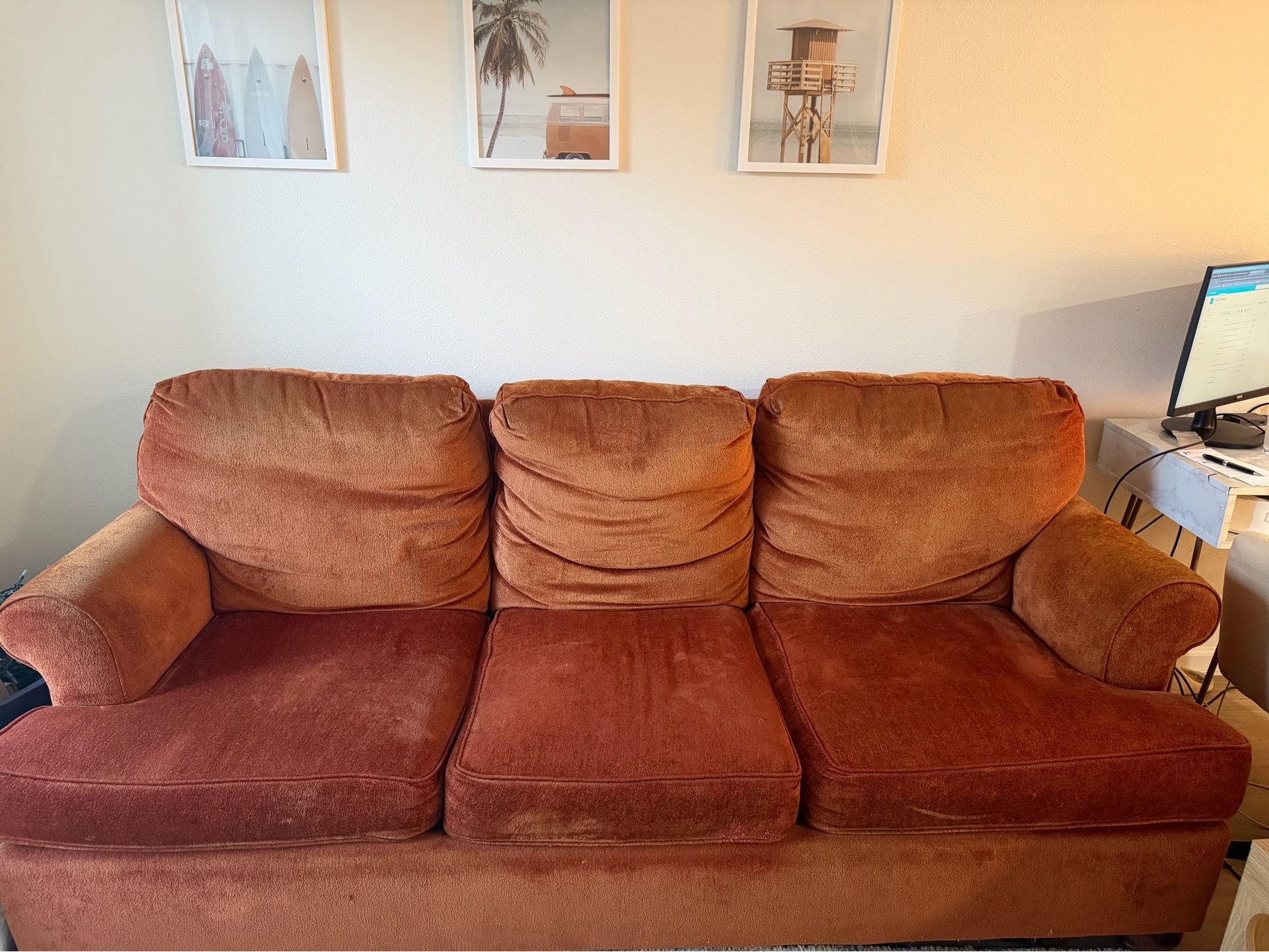Orange couch