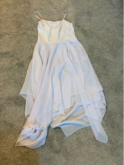 White spaghetti strap dance dress size small