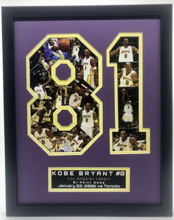Kobe Bryant Los Angeles Lakers 81 points Game NBA Collage Art
