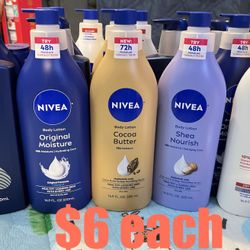 New Unopened Nivea Lotion 16.9Oz $6 Each 