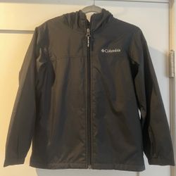 Boys Columbia Fleece Lined Rain Jacket Size XS