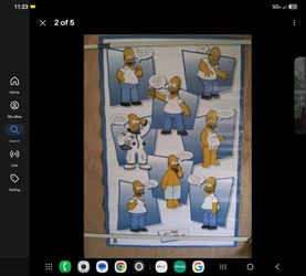 Vintage 2002 The Simpson’s HOMER SIMPSON COLLAGE
