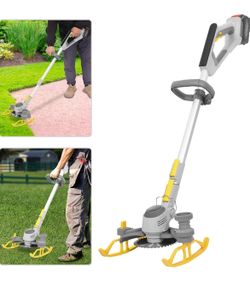 Cordless Weed Wacker,Electric Grass Trimmer,Lightweight Edger Trimmer,Mini-Mower for Lawn Care and Yard Work