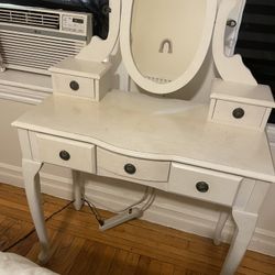 White Vanity Table 