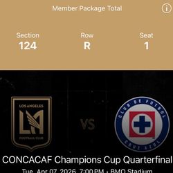 Selling 6 Tickets for CONCACAF Champions Cup Quarterfinal, on Tue, Apr 07, 2026 @7PM  LAFC vs Cruz Azul