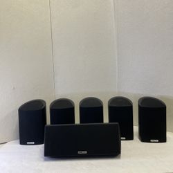 Polk Audio 5.0 Center Channel & Surround Sound Speakers RM202 & RM101 - Tested