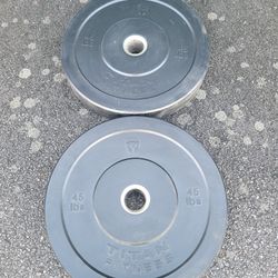 Titan Olympic Bumper Plates-45lbs Cash Only 