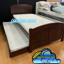 Twin Bed Frame With Mattresses Colchones Single Individual 