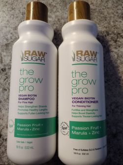 Raw sugar the grow pro shampoo and conditioner