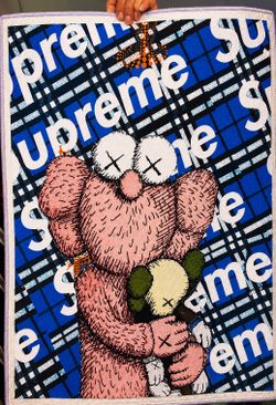 Supreme x KAWS Inspired Area Rug