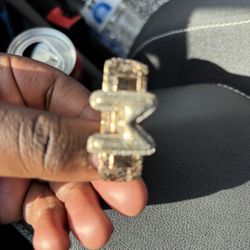 10k Solid Golf And 1.5ct Diamond Mack Ring 