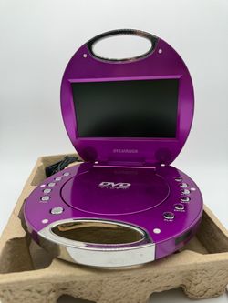Sylvania Purple 7" Portable DVD Player SDVD7046 Original Box Remote