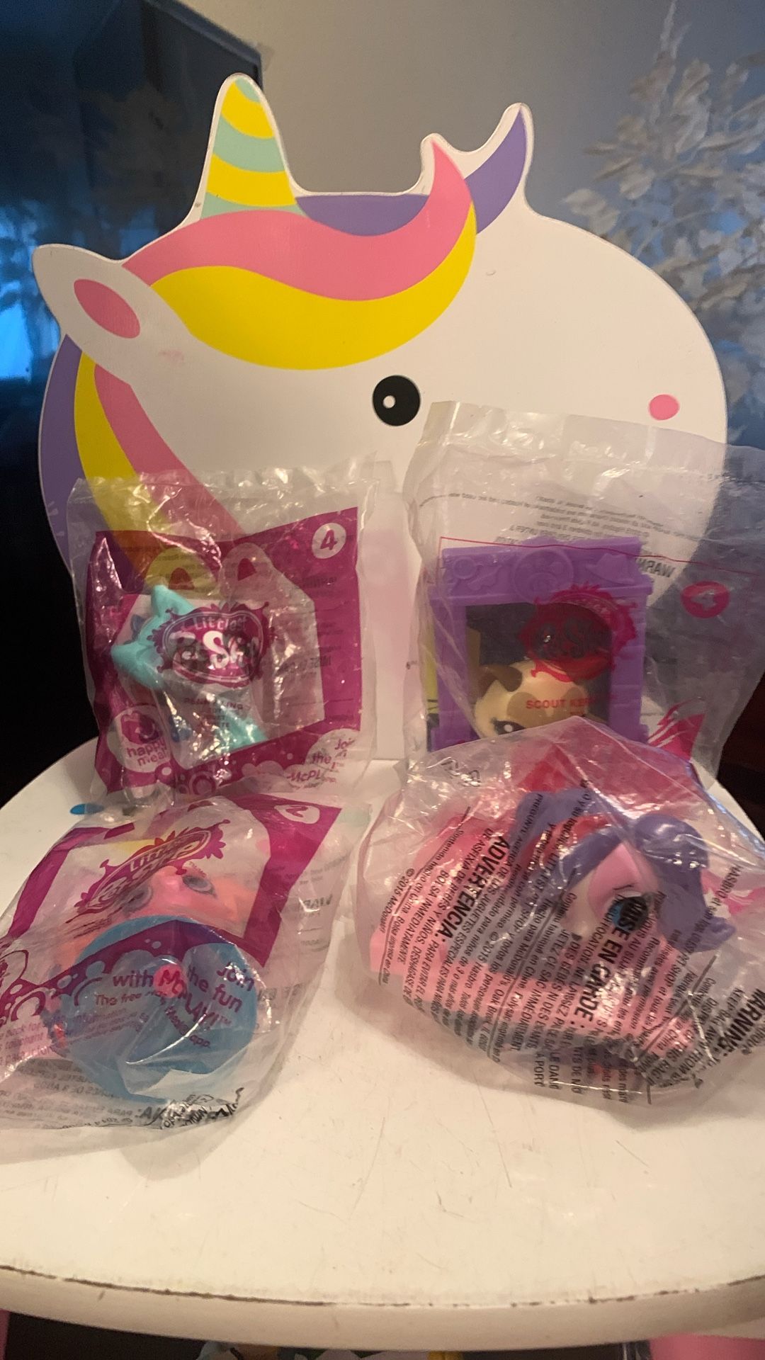 Little Pet Shop McDonalds Toys Set Of 4