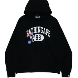 Bape Loose Fit Hoodie Black 