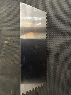 Stainless Steel Notched Trowel Blade