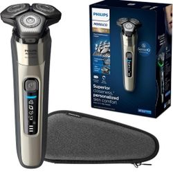 Philips Norelco 9400 S9502/83 - Rechargeable electric feeder in wet and dry with SenseIQ and Comfort Glide technology, silver color Firm Price 