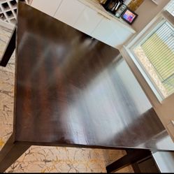 Solid Wood Square Dining Table 54 Inch