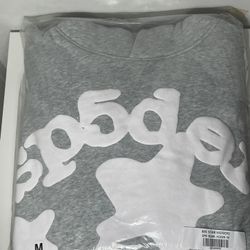 *AUTHENTIC* Sp5der Gray Beluga Hoodie (Size US M)