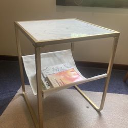 Cute, Modern Nightstand w/ Book Hammock