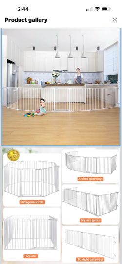 Baby/Pet gate White 198”