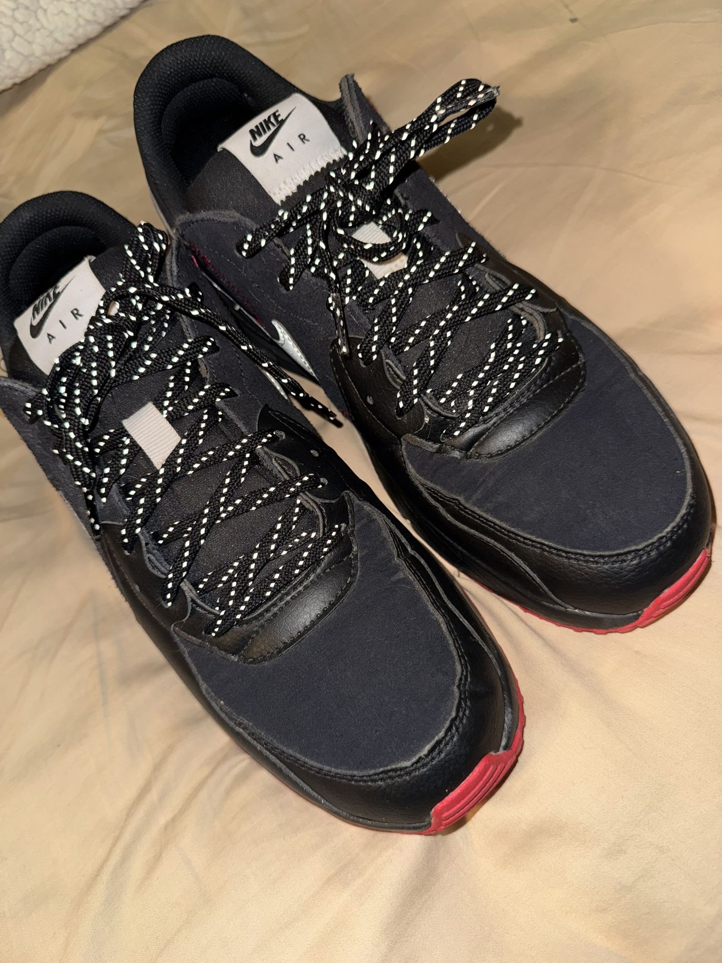 Nike Air Max Excee Black Sport Red Silver White Sneakers DM0832-001 Men's 11