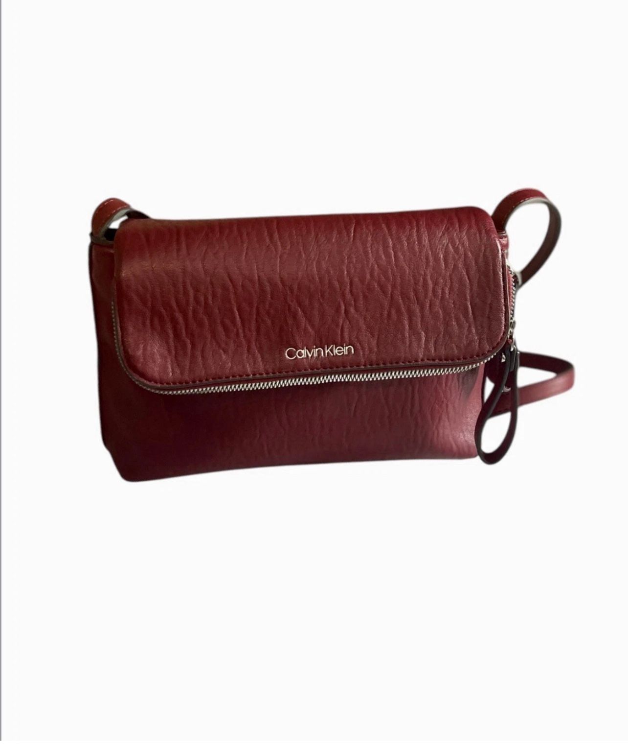 Calvin Klein Burgundy Crossbody Bag 