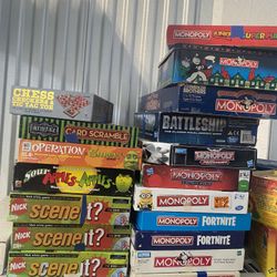 Board Games Different Prices 