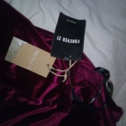 Red Velvet Forever 21 Dress 