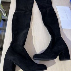 Stuart Weitzman Tieland boot Black Suede 7.0 M