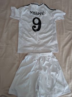 Real Madrid (Mbappe) Kids soccer Kit Jersey & Shorts