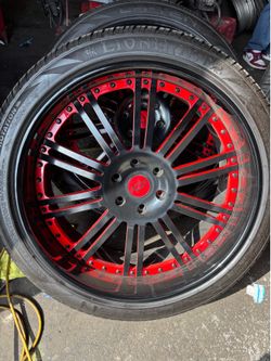 24” asanti with brand new tires for gm 6x139.7