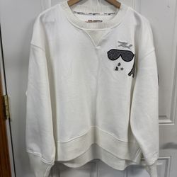 Karl Lagerfeld Logo Patch Sweatshirt Medium