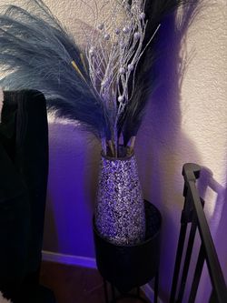 Two vases with the stands
