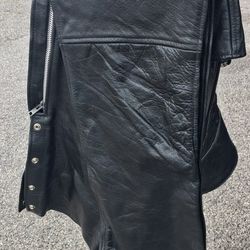 Dream Gallery Extra Large Writing Chaps Black Leather