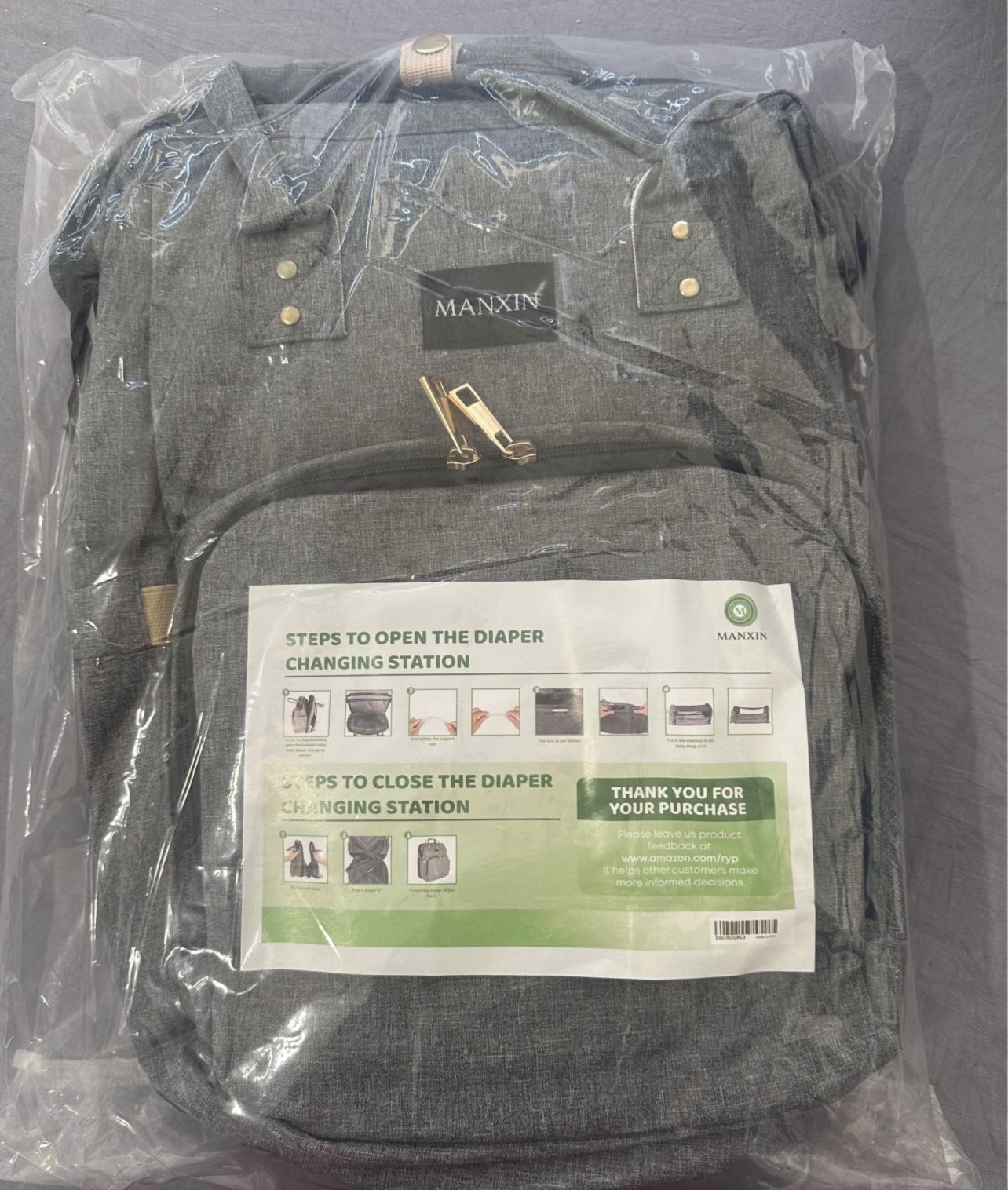 MANXIN diaper bag backpack Brand New $25