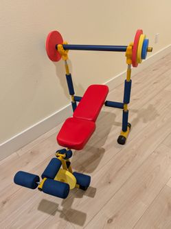 Kids Weight Bench Set
