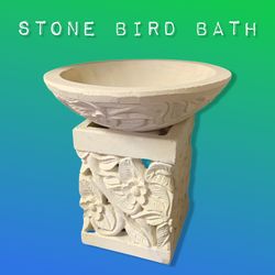 Stone Bird Bath 
