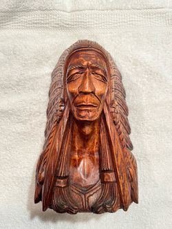 Wood Indian head