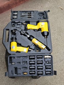 Alltrade Hurricane Air Tool Set In Grate Working Condition 