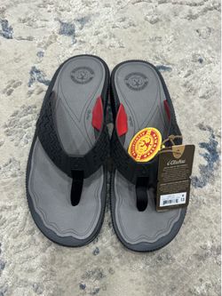 OLUKAI Awiki Beach Sandals Flip Flops Mens 13 Hawaiian Lifeguard Association