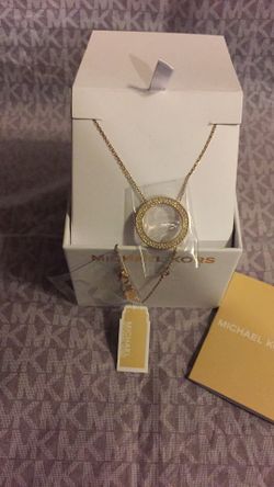 MICHAEL KORS - ROSE GOLD-TONE NECKLACE (NEW)